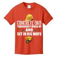Concrete Dad Mixed Up And Set In His Ways Kids T-Shirt