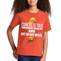 Concrete Dad Mixed Up And Set In His Ways Kids T-Shirt