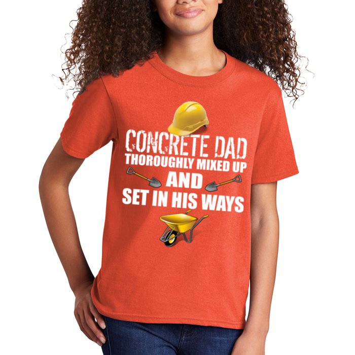 Concrete Dad Mixed Up And Set In His Ways Kids T-Shirt