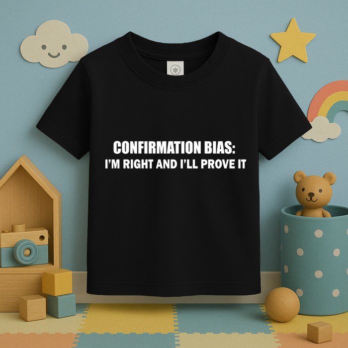 Confirmation Bias I'm Right And I'll Prove It Toddler T-Shirt