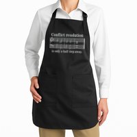 Conflict Resolution Is Only A Half Step Away Apron