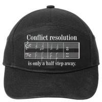 Conflict Resolution Is Only A Half Step Away 7-Panel Snapback Hat