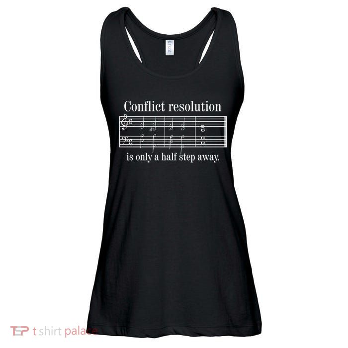 Conflict Resolution Is Only A Half Step Away Ladies Essential Flowy Tank