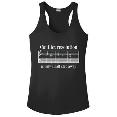 Conflict Resolution Is Only A Half Step Away Ladies PosiCharge Competitor Racerback Tank