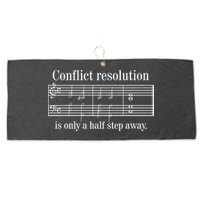 Conflict Resolution Is Only A Half Step Away Large Microfiber Waffle Golf Towel
