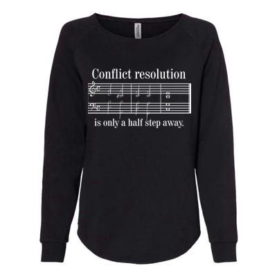 Conflict Resolution Is Only A Half Step Away Womens California Wash Sweatshirt