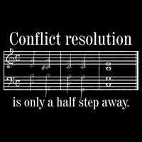 Conflict Resolution Is Only A Half Step Away Baby Bodysuit