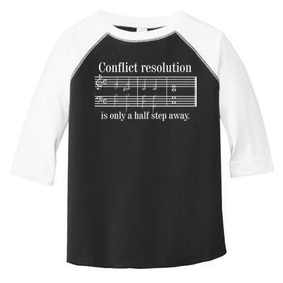 Conflict Resolution Is Only A Half Step Away Toddler Fine Jersey T-Shirt