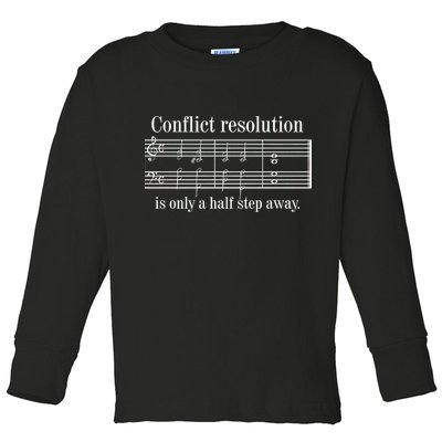 Conflict Resolution Is Only A Half Step Away Toddler Long Sleeve Shirt