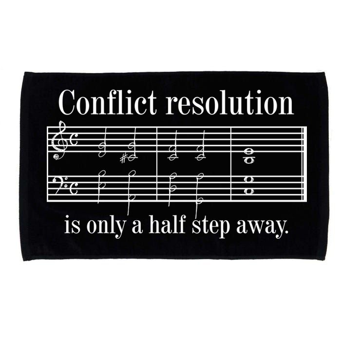Conflict Resolution Is Only A Half Step Away Microfiber Hand Towel