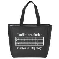 Conflict Resolution Is Only A Half Step Away Zip Tote Bag