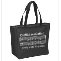Conflict Resolution Is Only A Half Step Away Zip Tote Bag