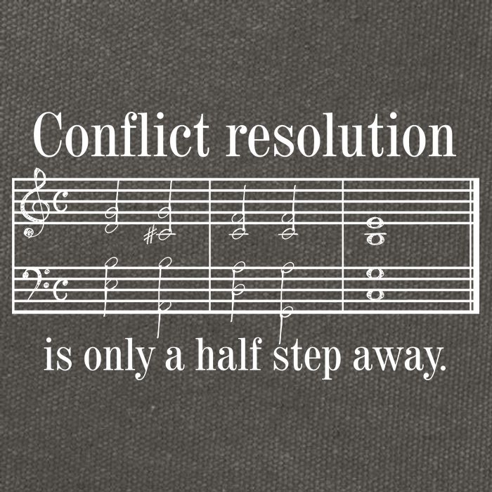 Conflict Resolution Is Only A Half Step Away Cotton Canvas Backpack