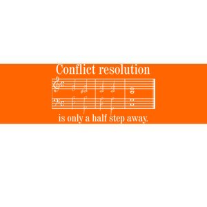 Conflict Resolution Is Only A Half Step Away Bumper Sticker