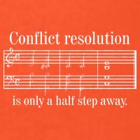Conflict Resolution Is Only A Half Step Away Premium T-Shirt
