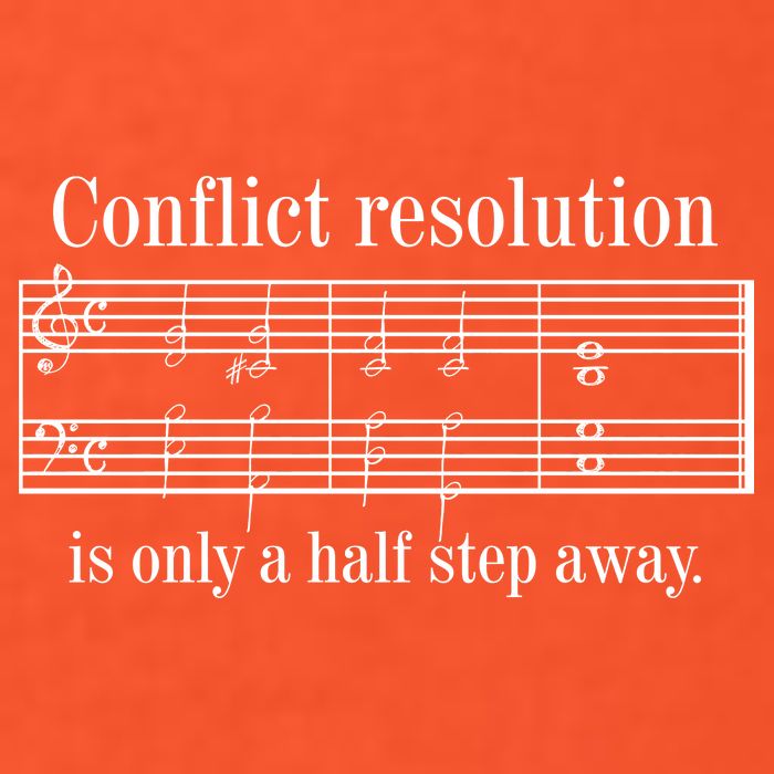 Conflict Resolution Is Only A Half Step Away Premium T-Shirt