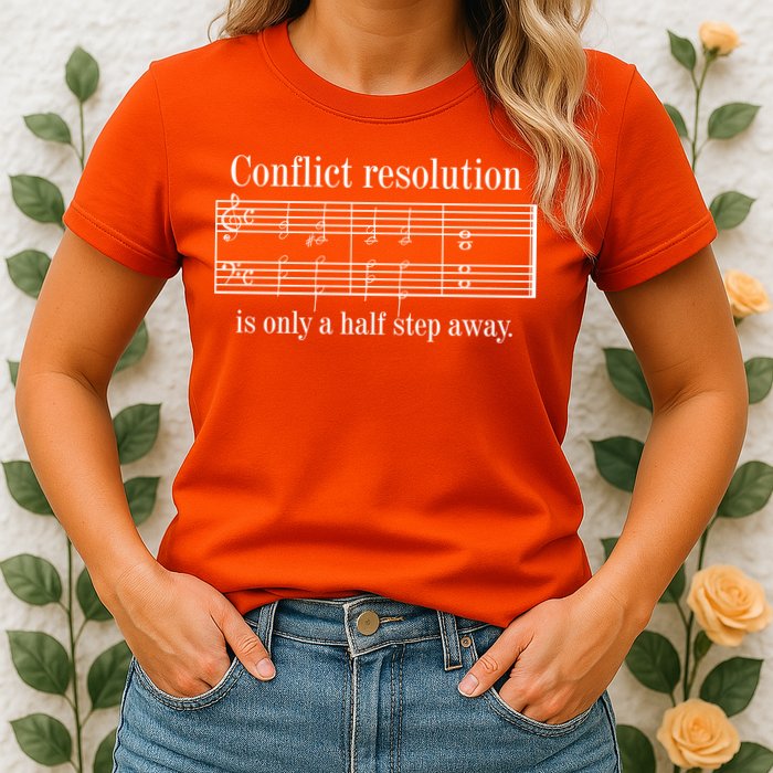 Conflict Resolution Is Only A Half Step Away Womens T-Shirt