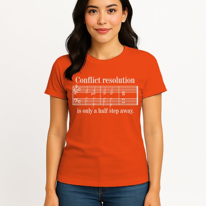 Conflict Resolution Is Only A Half Step Away Womens T-Shirt