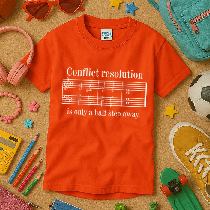Conflict Resolution Is Only A Half Step Away Kids T-Shirt