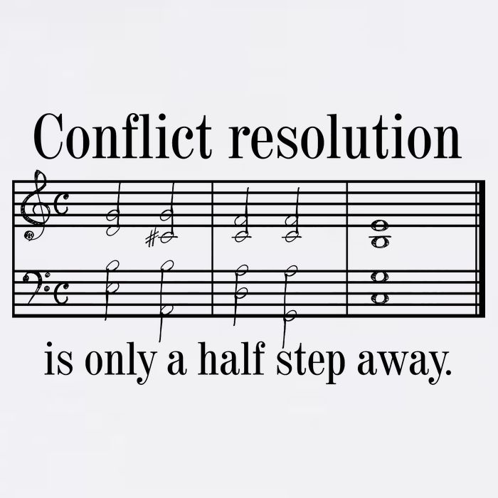 Conflict Resolution Is Only A Half Step Away Garment-Dyed Sweatshirt