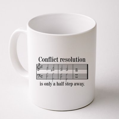 Conflict Resolution Is Only A Half Step Away Coffee Mug