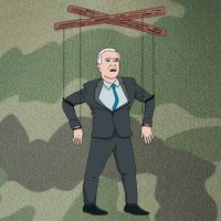 Confused Anti Joe Biden Puppet Funny Legacy Tie Dye Trucker Hat
