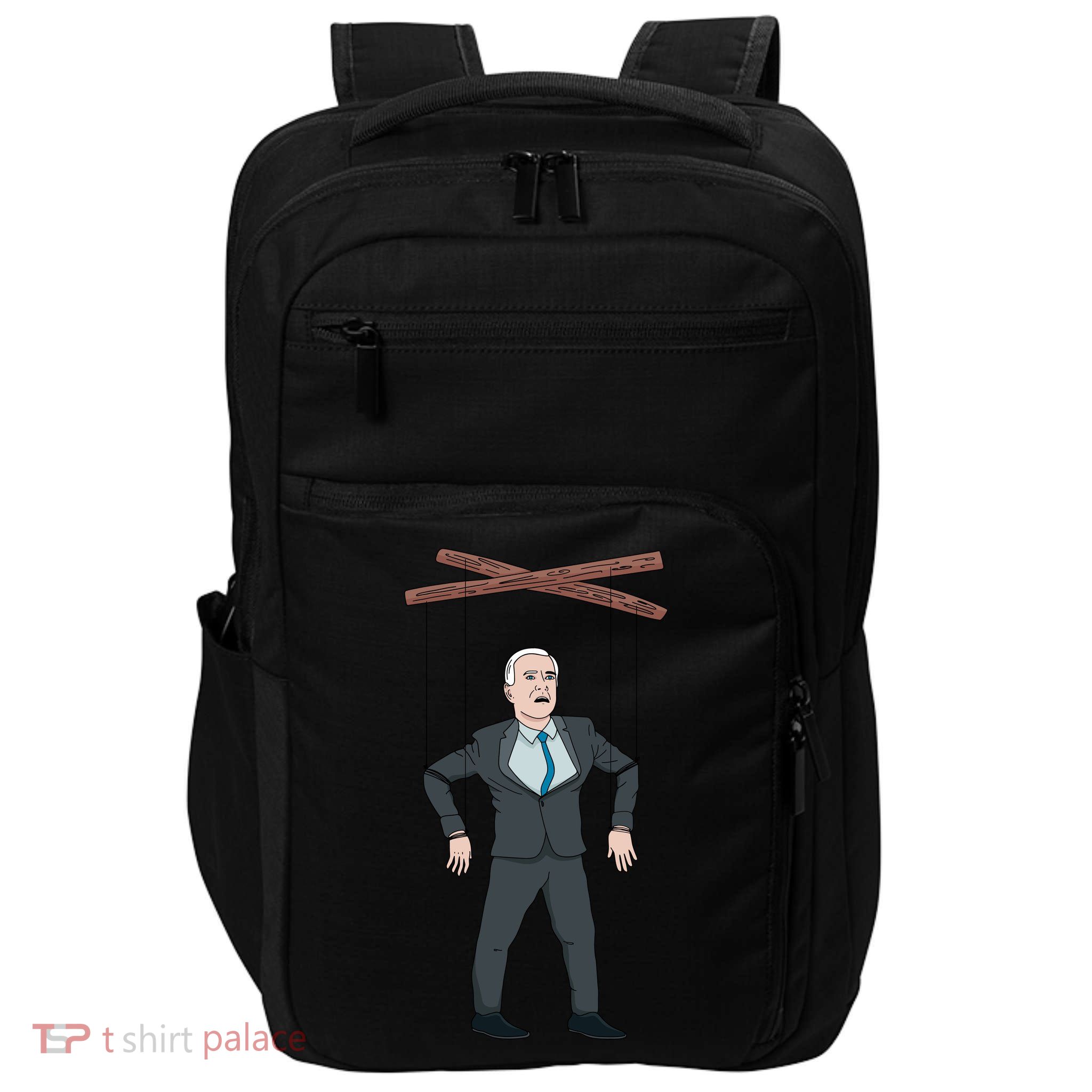 Confused Anti Joe Biden Puppet Funny Impact Tech Backpack