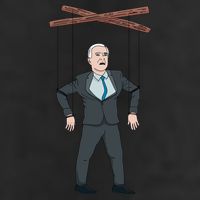 Confused Anti Joe Biden Puppet Funny Tumbler