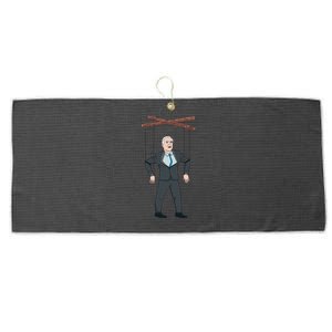 Confused Anti Joe Biden Puppet Funny Large Microfiber Waffle Golf Towel