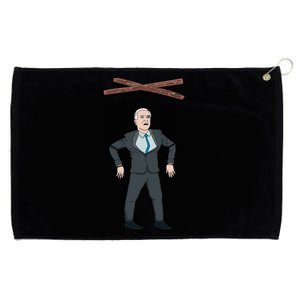 Confused Anti Joe Biden Puppet Funny Grommeted Golf Towel