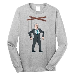 Confused Anti Joe Biden Puppet Funny Long Sleeve Shirt