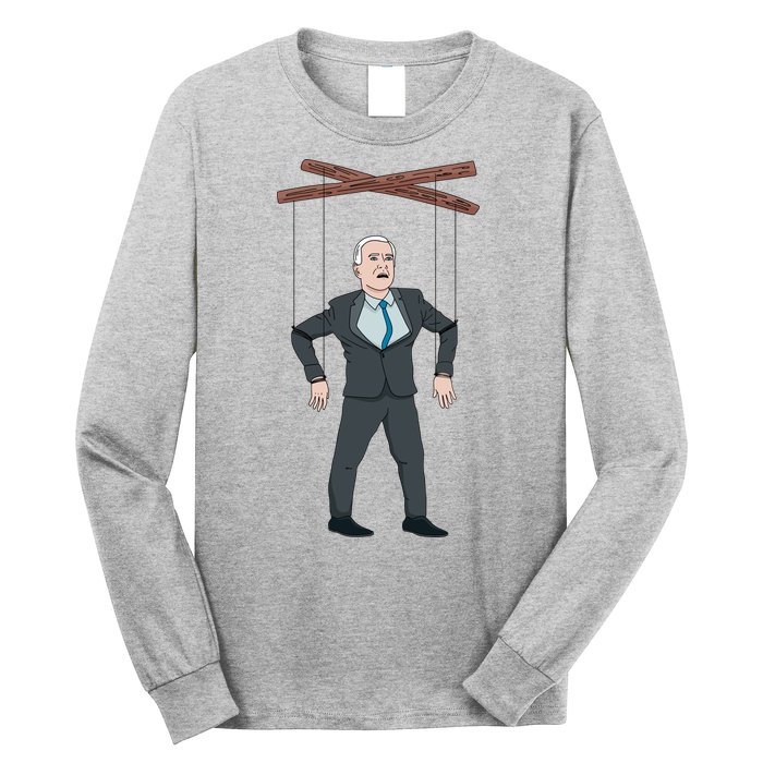 Confused Anti Joe Biden Puppet Funny Long Sleeve Shirt