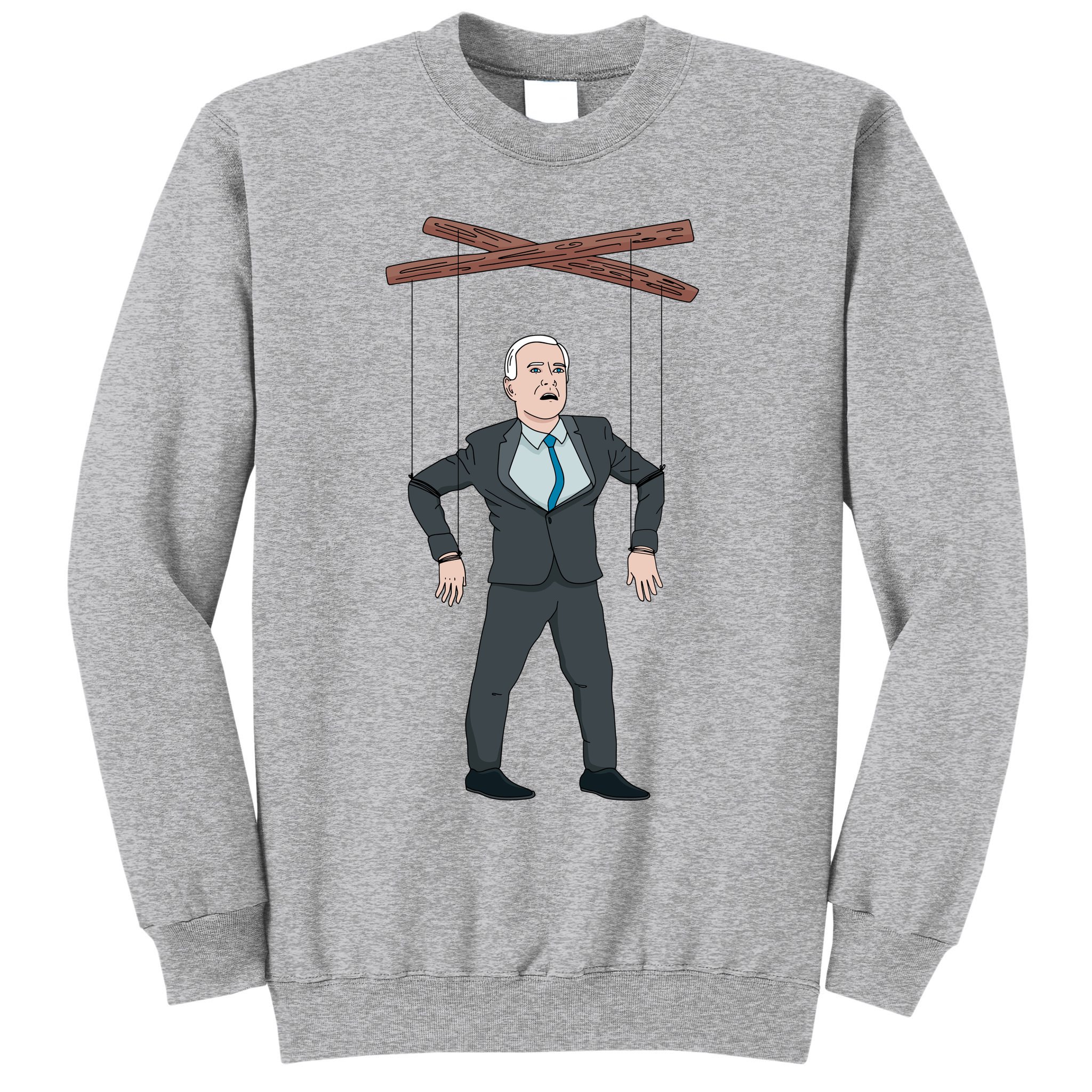 Confused Anti Joe Biden Puppet Funny Sweatshirt