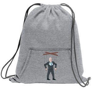 Confused Anti Joe Biden Puppet Funny Sweatshirt Cinch Pack Bag