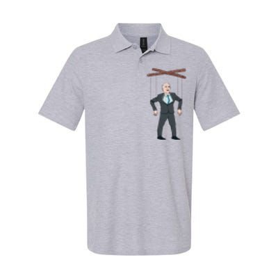 Confused Anti Joe Biden Puppet Funny Softstyle Adult Sport Polo