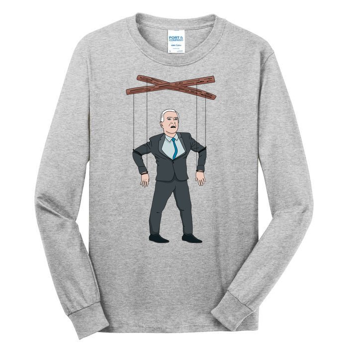 Confused Anti Joe Biden Puppet Funny Tall Long Sleeve T-Shirt