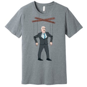 Confused Anti Joe Biden Puppet Funny Premium T-Shirt