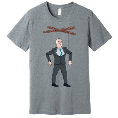 Confused Anti Joe Biden Puppet Funny Premium T-Shirt