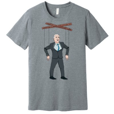 Confused Anti Joe Biden Puppet Funny Premium T-Shirt