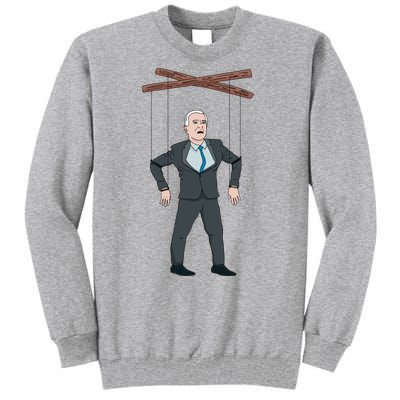 Confused Anti Joe Biden Puppet Funny Tall Sweatshirt