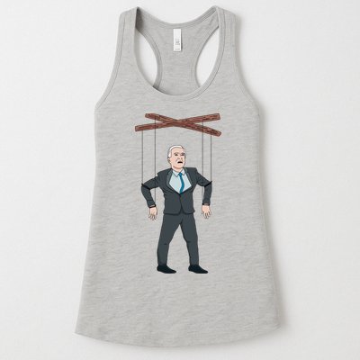 Confused Anti Joe Biden Puppet Funny Womens Tank Top