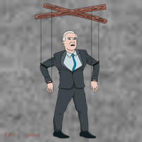 Confused Anti Joe Biden Puppet Funny Baby Bodysuit