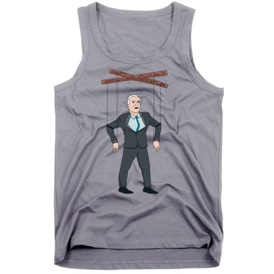 Confused Anti Joe Biden Puppet Funny Tank Top