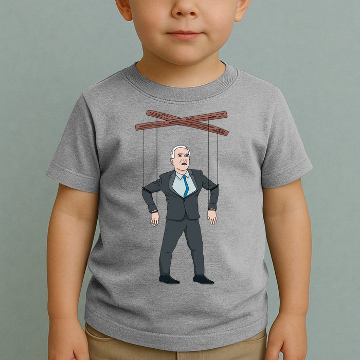 Confused Anti Joe Biden Puppet Funny Toddler T-Shirt