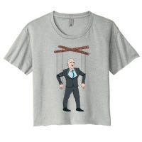 Confused Anti Joe Biden Puppet Funny Crop Top