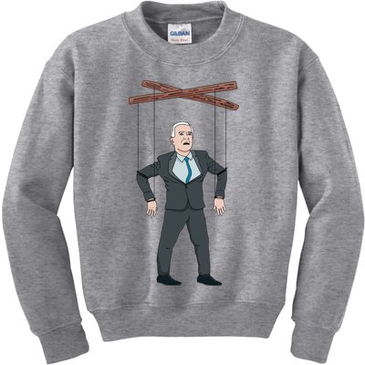 Confused Anti Joe Biden Puppet Funny Kids Sweatshirt
