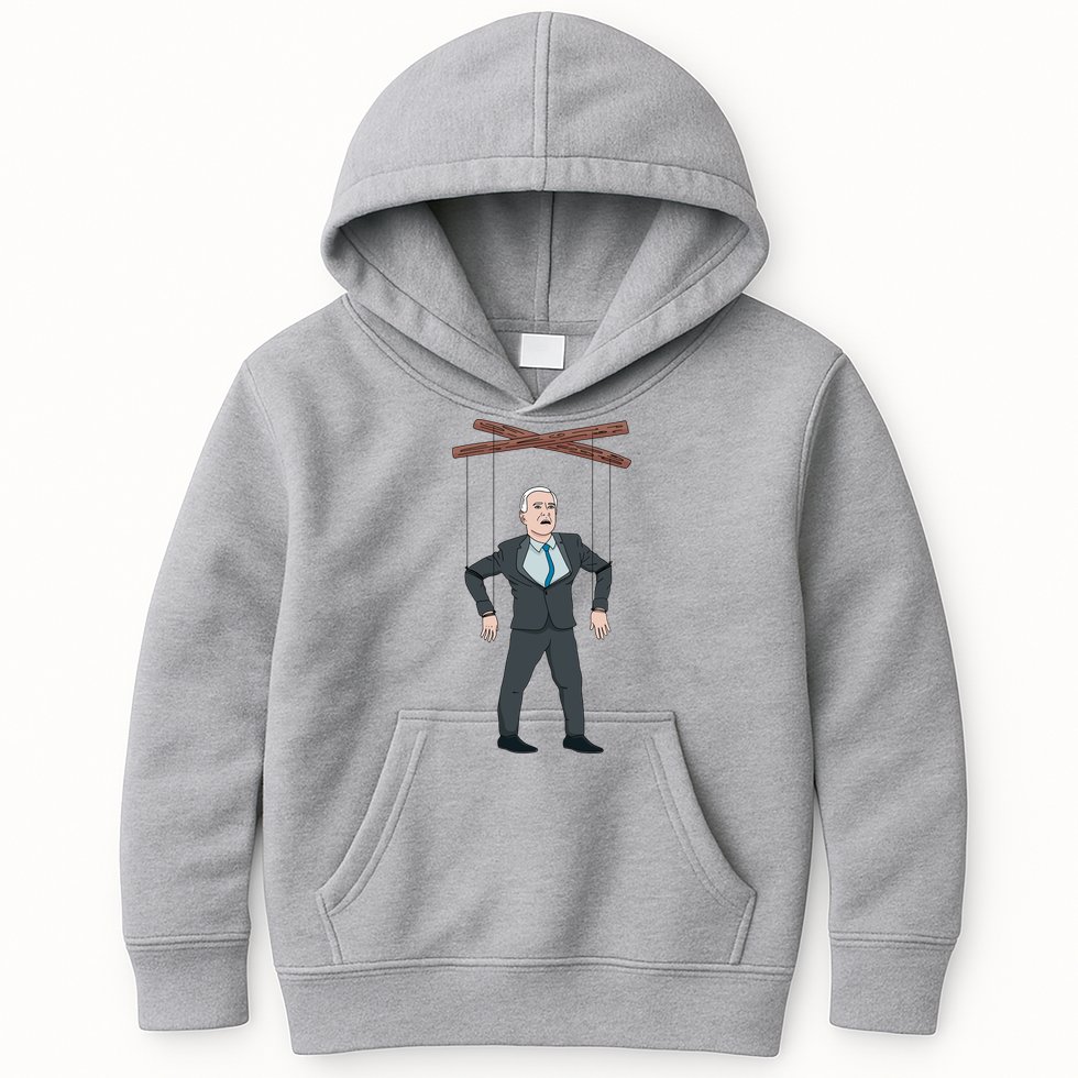 Confused Anti Joe Biden Puppet Funny Kids Hoodie