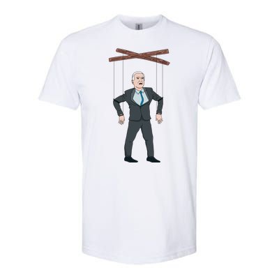 Confused Anti Joe Biden Puppet Funny Softstyle® CVC T-Shirt