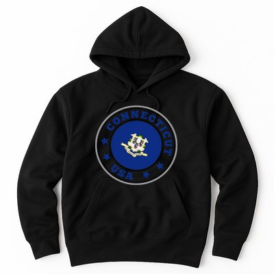 Connecticut State Flag Circle Hoodie