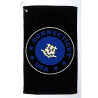 Connecticut State Flag Circle Golf Towel